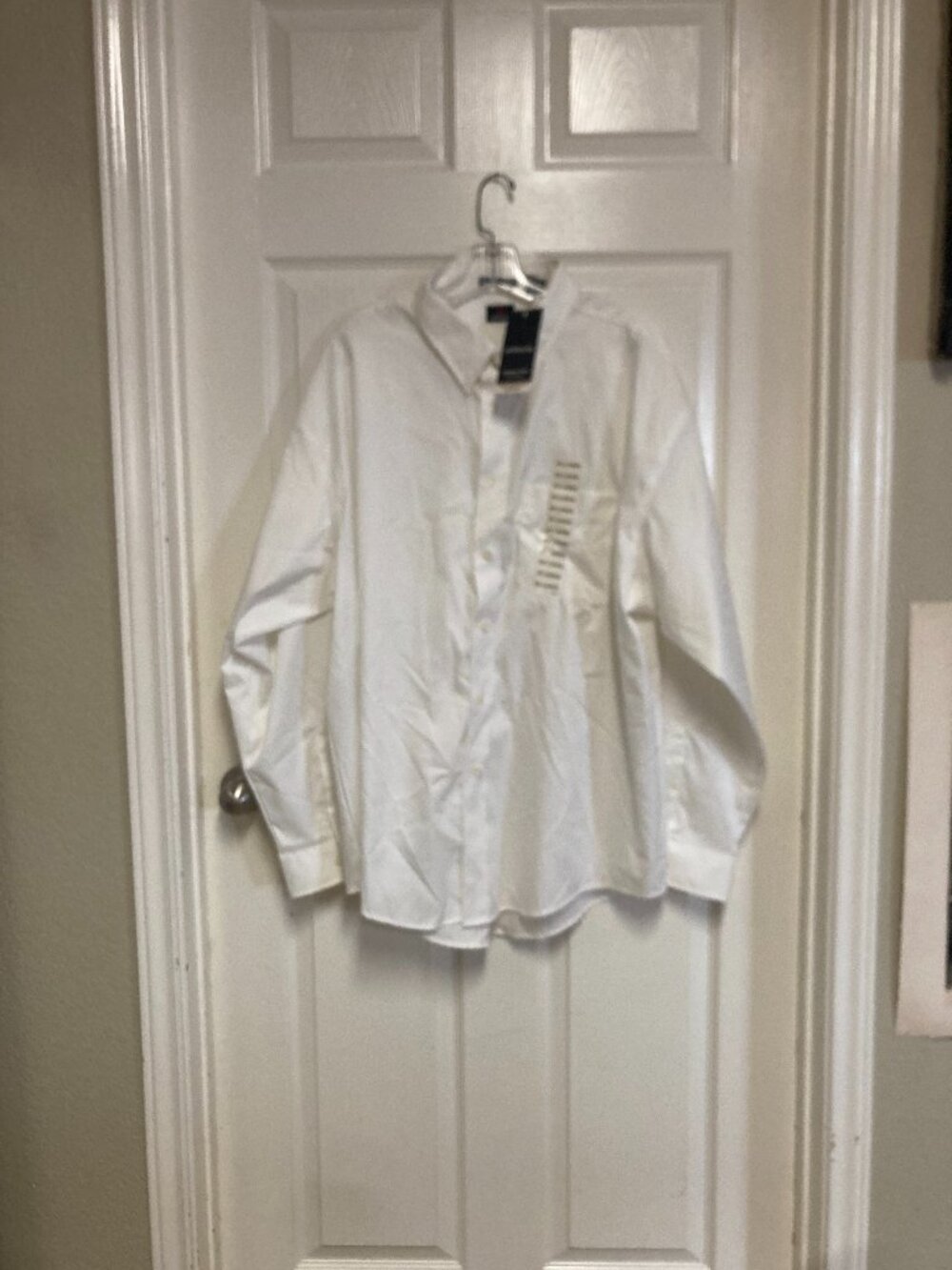 ARROW New With Tags Button Down Dress Shirt 100% Cotton sze 2x 18-18 1/2 Men's